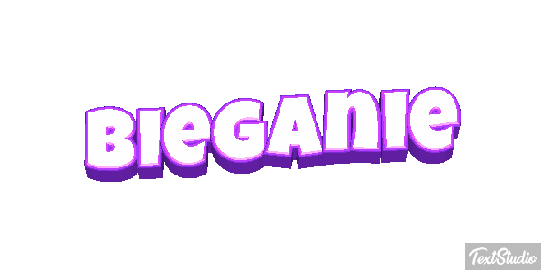 Bieganie Efekt tekstowy