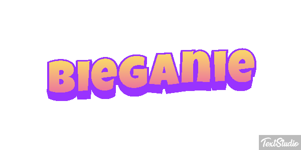 Bieganie Efekt tekstowy