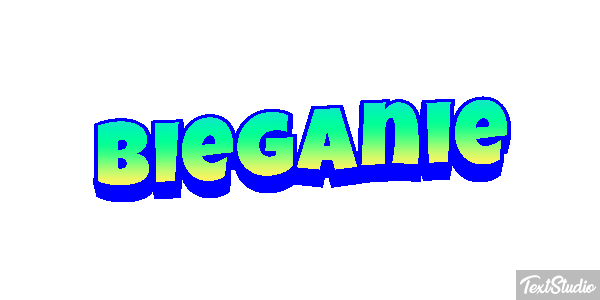 Bieganie Efekt tekstowy