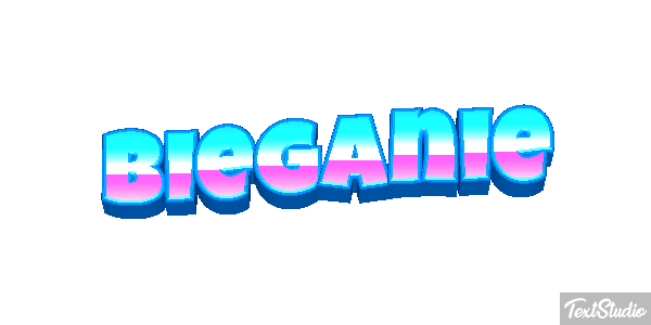 Bieganie Efekt tekstowy