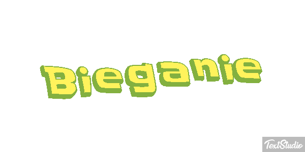 Bieganie Efekt tekstowy