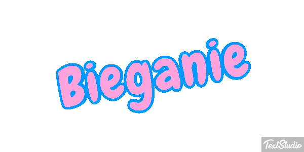 Bieganie Efekt tekstowy