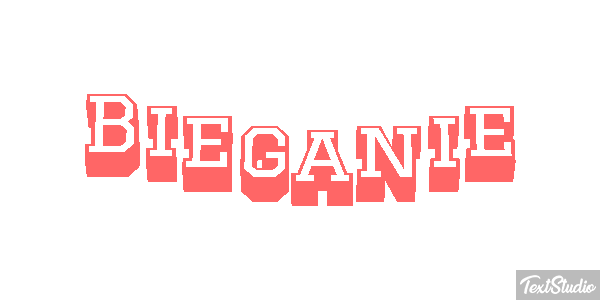 Bieganie Efekt tekstowy