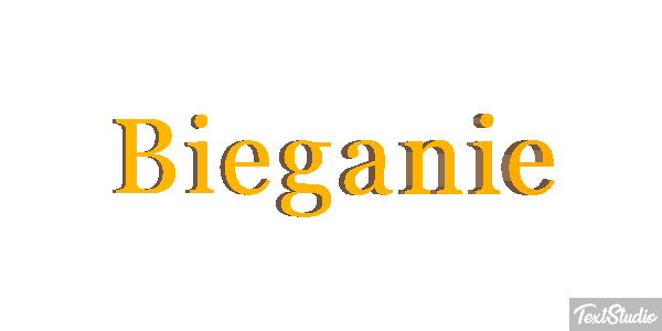 Bieganie Efekt tekstowy