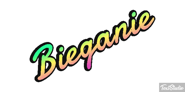 Bieganie Efekt tekstowy