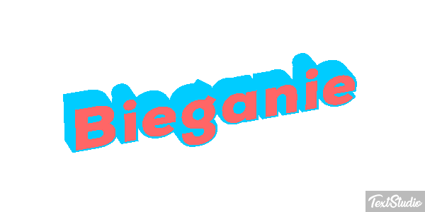 Bieganie Efekt tekstowy