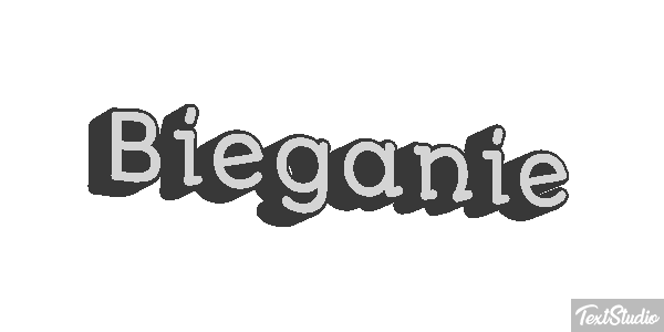 Bieganie Efekt tekstowy