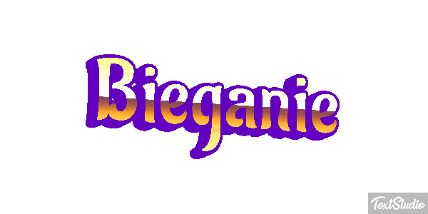Bieganie Efekt tekstowy