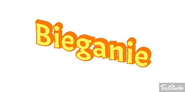Bieganie Efekt tekstowy