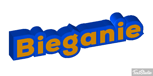 Bieganie Efekt tekstowy