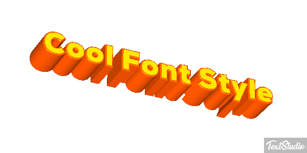 Cool Font Style Text effect
