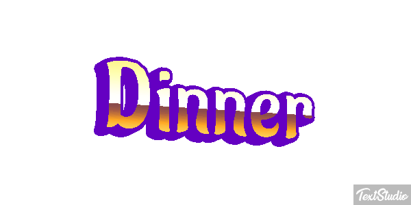 Dinner Efekt tekstowy