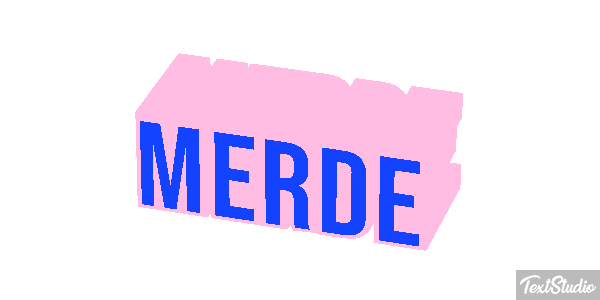 Merde Effet de texte
