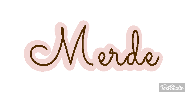 Merde Effet de texte