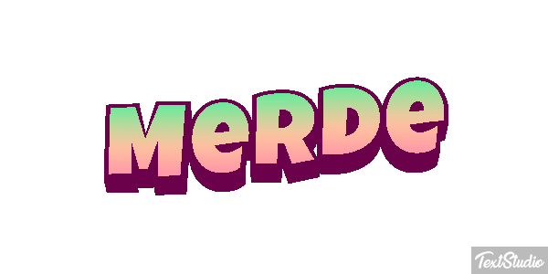 Merde Effet de texte