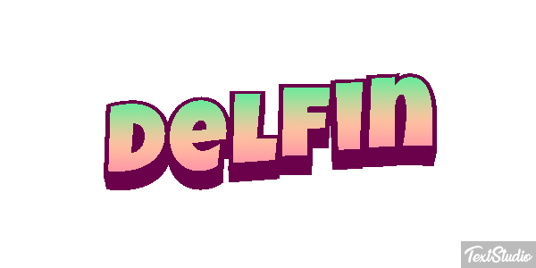 Delfin Texteffekt