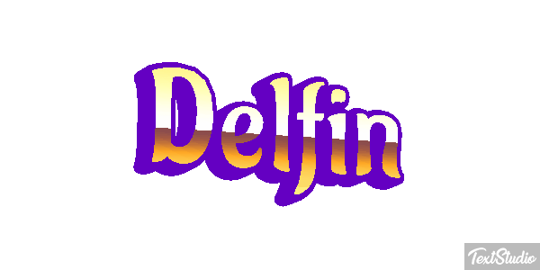 Delfin Texteffekt