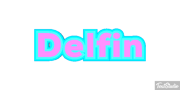 Delfin Texteffekt