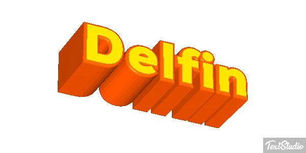 Delfin Texteffekt
