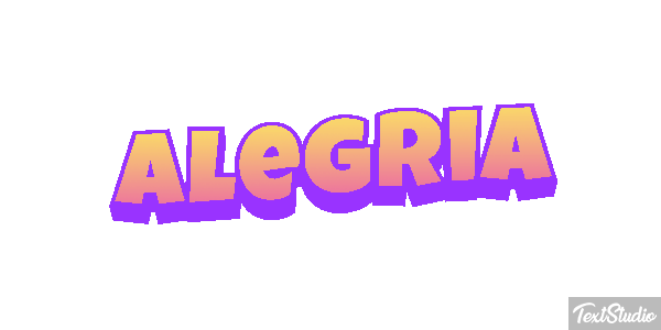 Alegria Efeito do texto