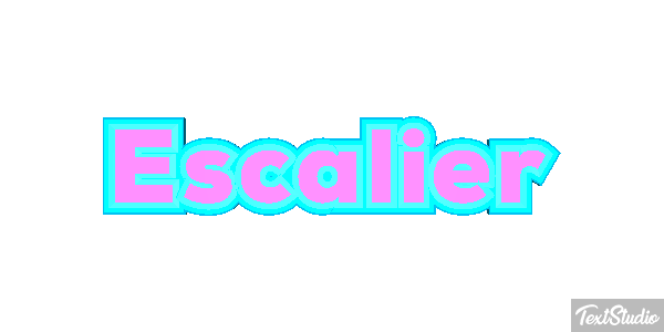 Escalier Effet de texte