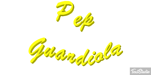Pep Guardiola Efecto de texto