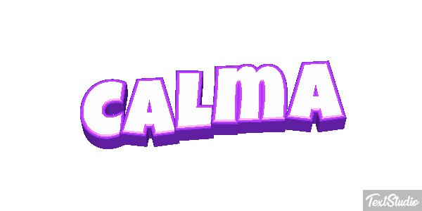 Calma Efecto de texto