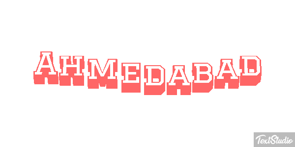 Ahmedabad Effetto testo