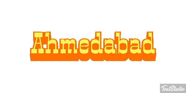 Ahmedabad Effetto testo
