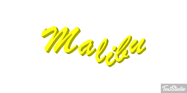 Malibu Efecto de texto