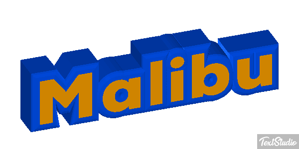 Malibu Efecto de texto