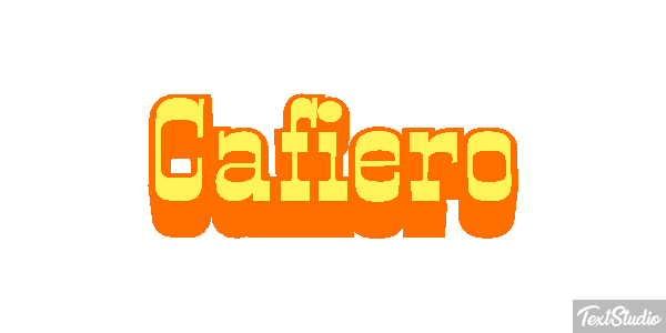 Cafiero Effetto testo