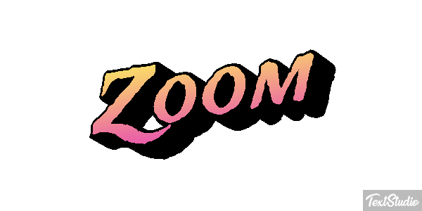 Zoom Text effect