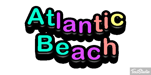 Atlantic Beach Text effect