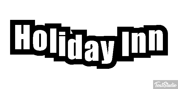 Holiday Inn Efeito do texto