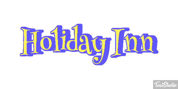 Holiday Inn Efeito do texto