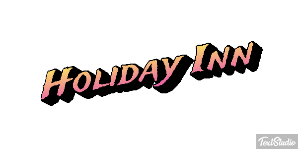Holiday Inn Efeito do texto