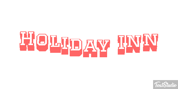 Holiday Inn Efeito do texto