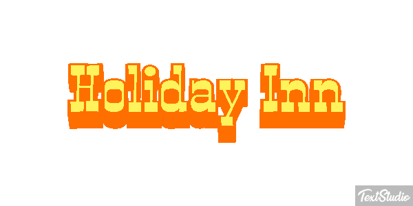 Holiday Inn Efeito do texto