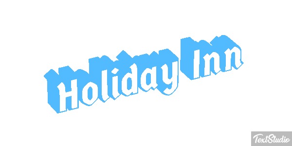 Holiday Inn Efeito do texto