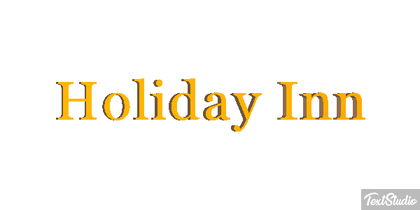 Holiday Inn Efeito do texto