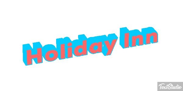 Holiday Inn Efeito do texto