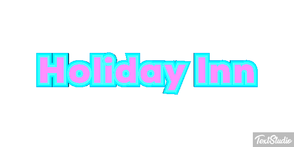Holiday Inn Efeito do texto
