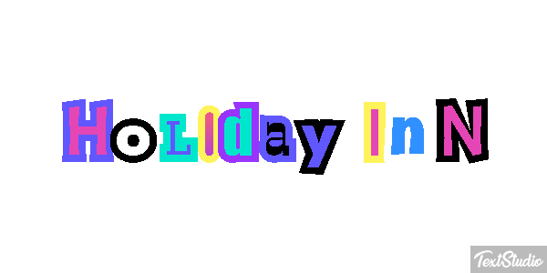 Holiday Inn Efeito do texto