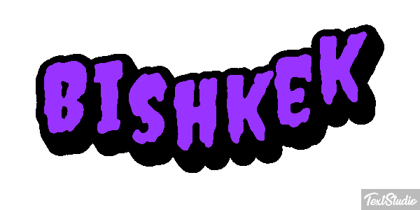 Bishkek Texteffekt