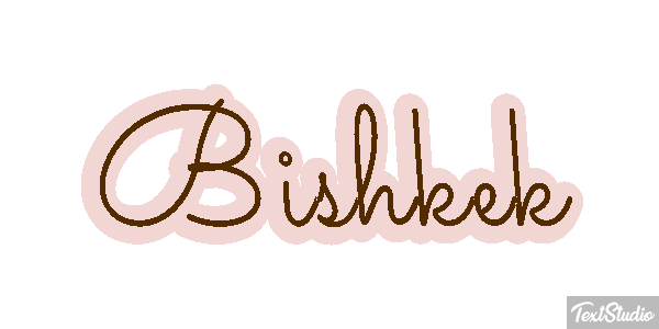 Bishkek Texteffekt