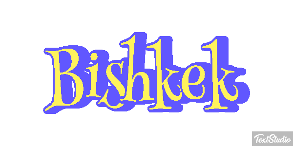 Bishkek Texteffekt