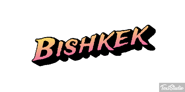 Bishkek Texteffekt