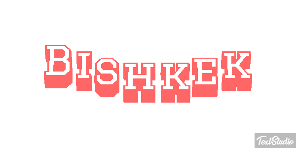 Bishkek Texteffekt