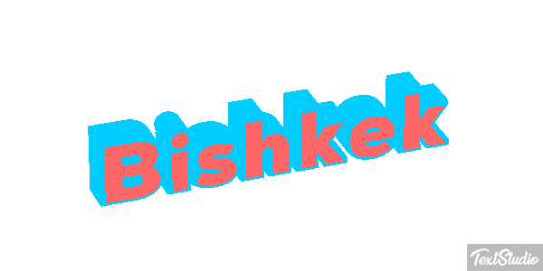 Bishkek Texteffekt